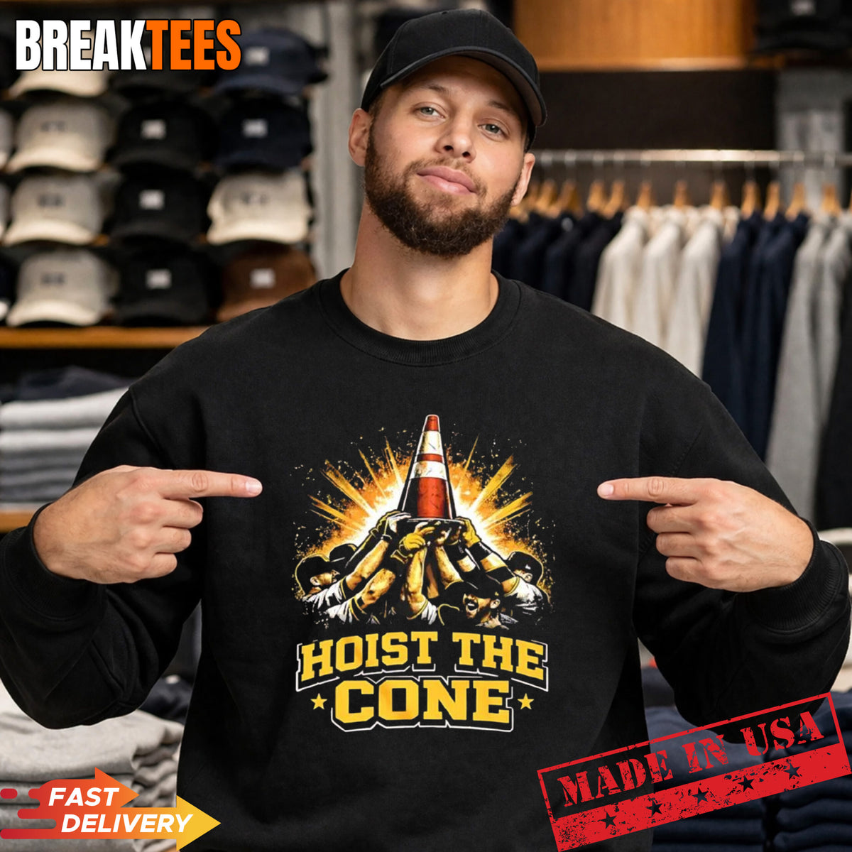 Pittsburgh Pirates MLB hoist the cone baseball lover t-shirt
