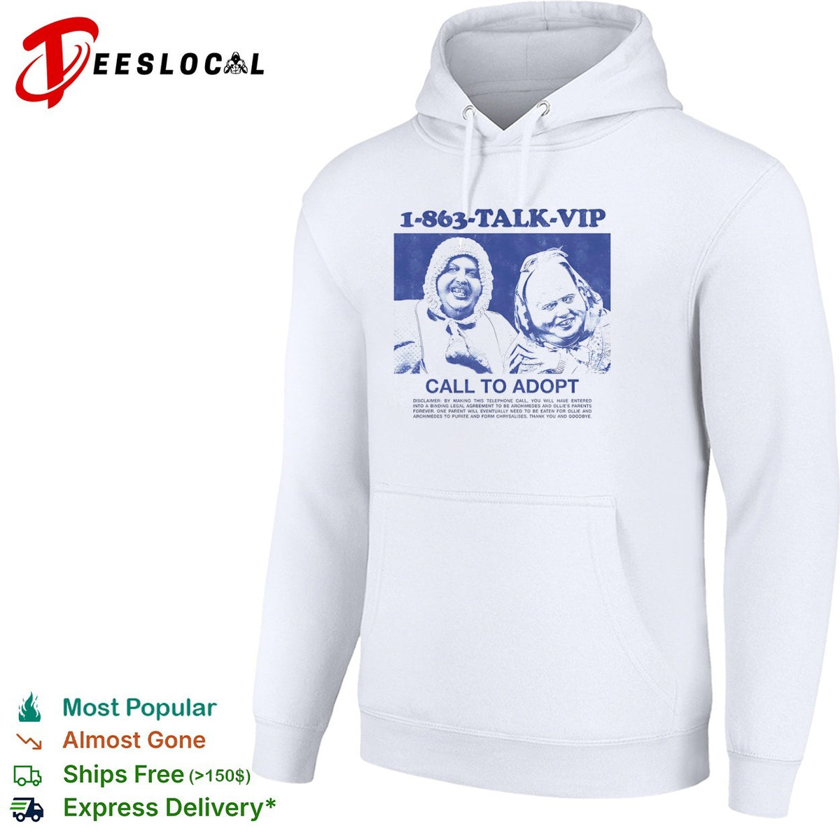 1 863 talk vip call to adopt shirt