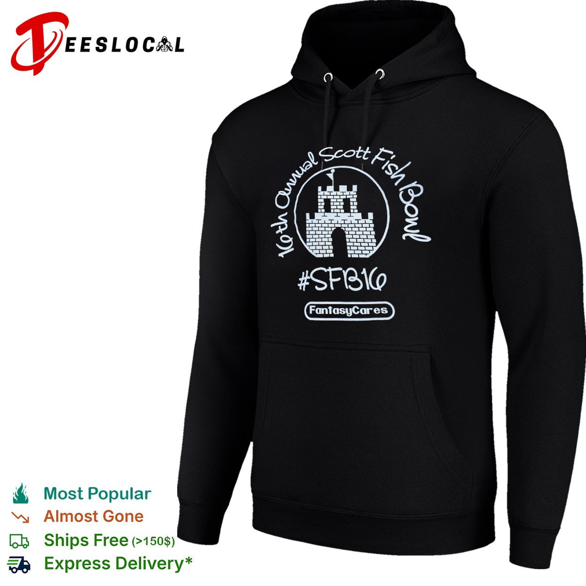 16th Annual Scott Fish Bowl SFB16 FantasyCares Castle shirt