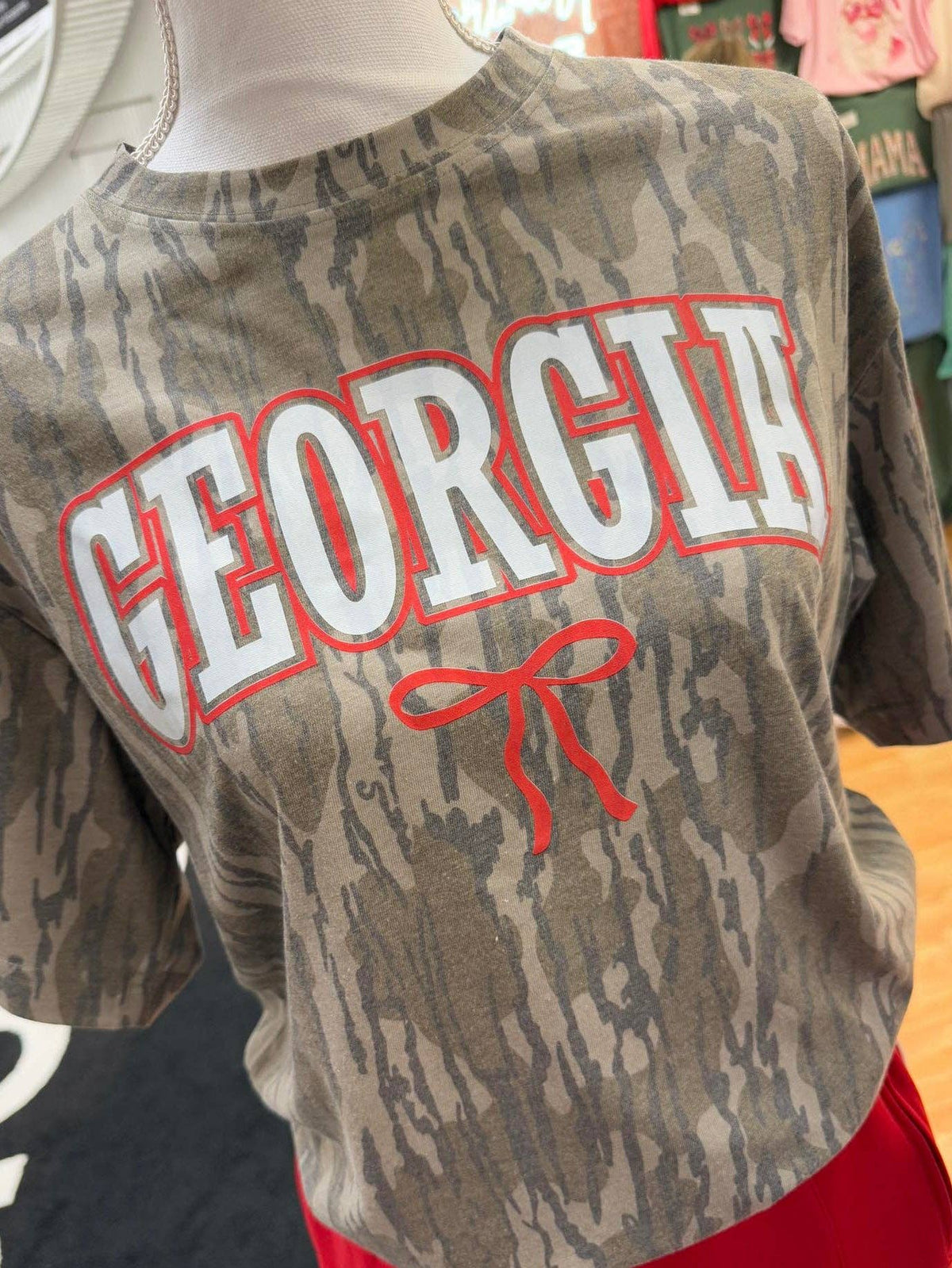 Custom Camo State Bow Graphic Tee