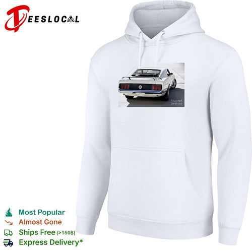 1969 Ford Mustang Fastback Classic Muscle Car Rear View shirt