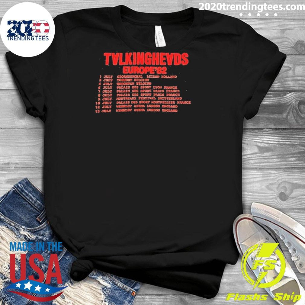 1982 Talking Heads Tour Europe Shirt