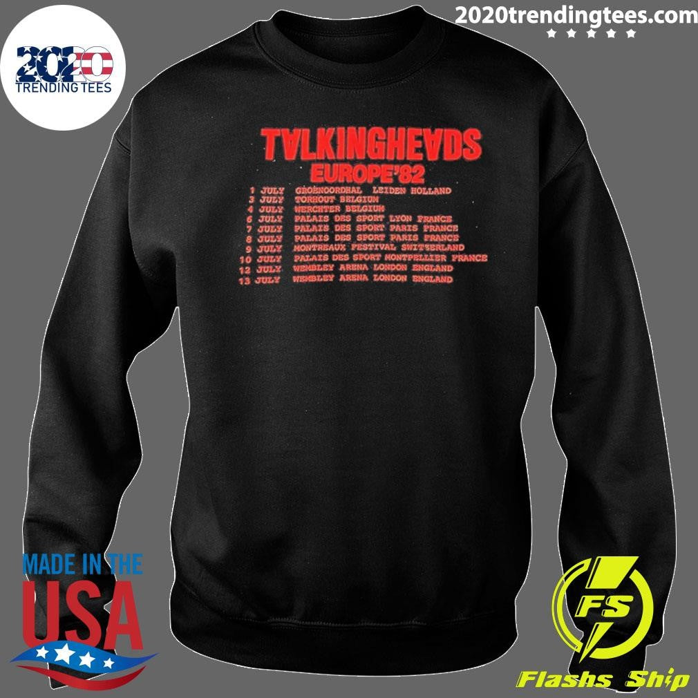 1982 Talking Heads Tour Europe Shirt