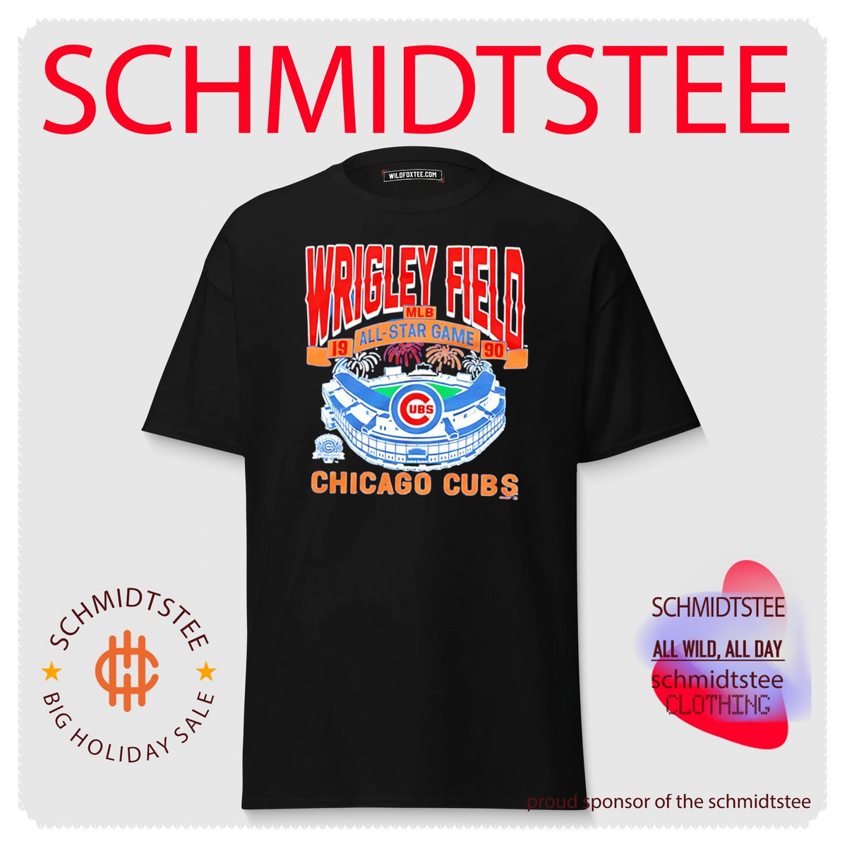 1990 Chicago Cubs Wrigley Field MLB All-Star Game shirt