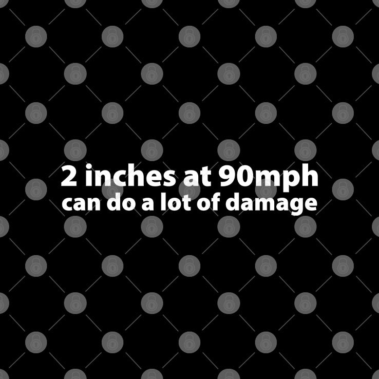 2 Inches At 90mph Can Do A Lot Of Damage T Shirt