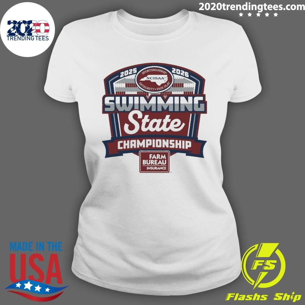 2025-2026 Ncisaa Swimming State Championship Shirt