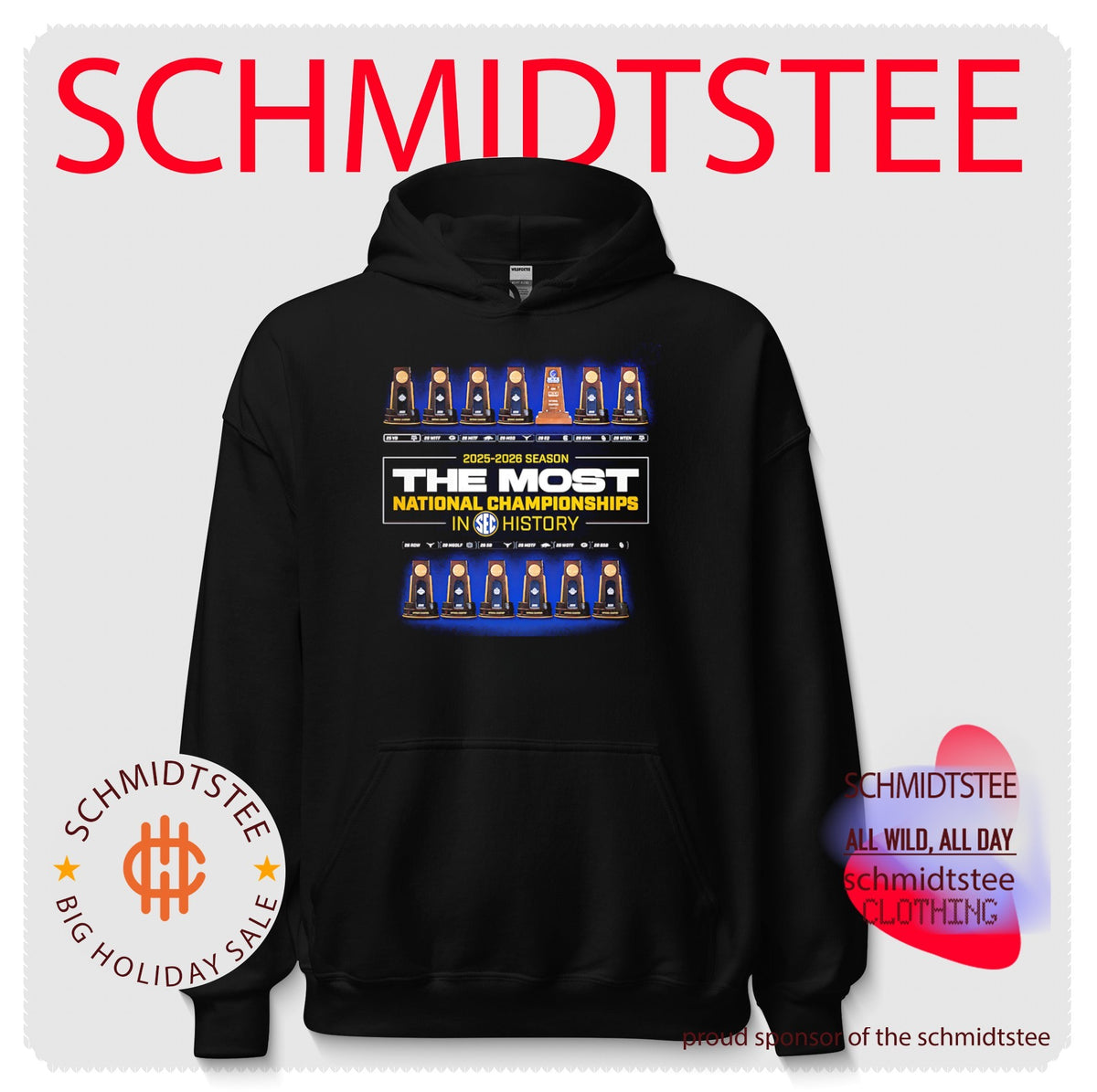 2025-2026 Season The Most National Championships in SEC History shirt
