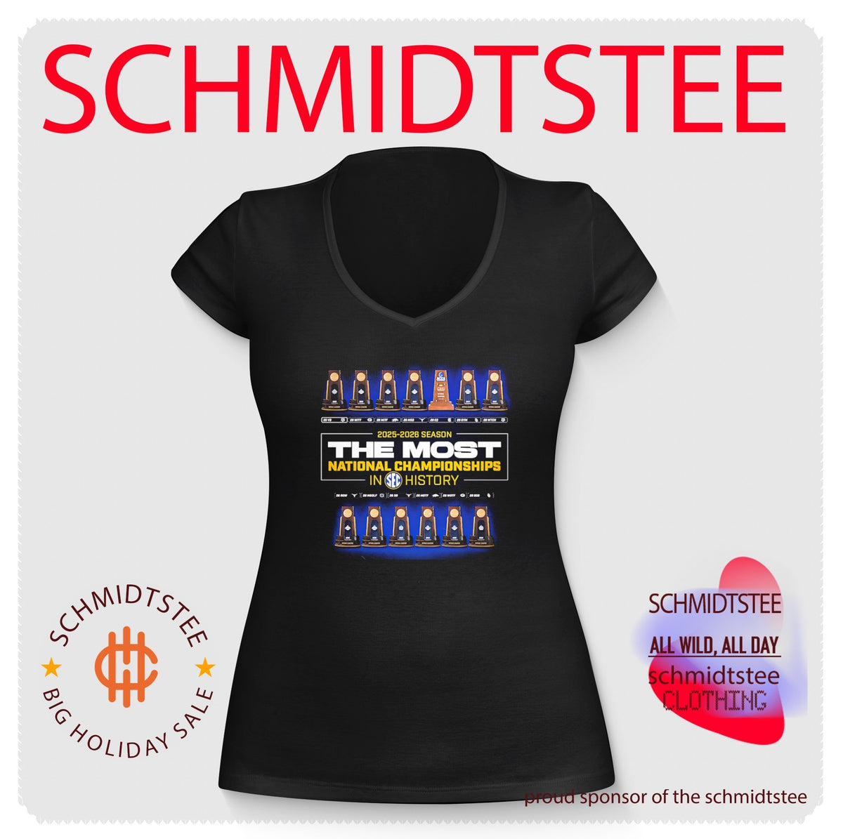 2025-2026 Season The Most National Championships in SEC History shirt