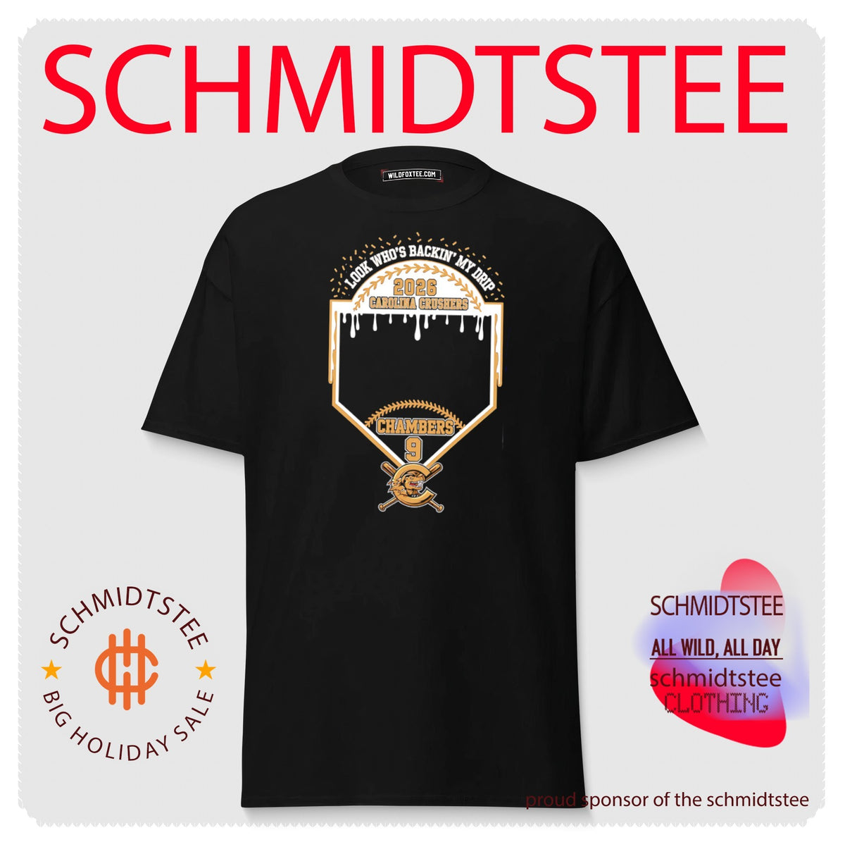 2026 Carolina Crushers Chambers 9 look who’s backin’ my drip shirt