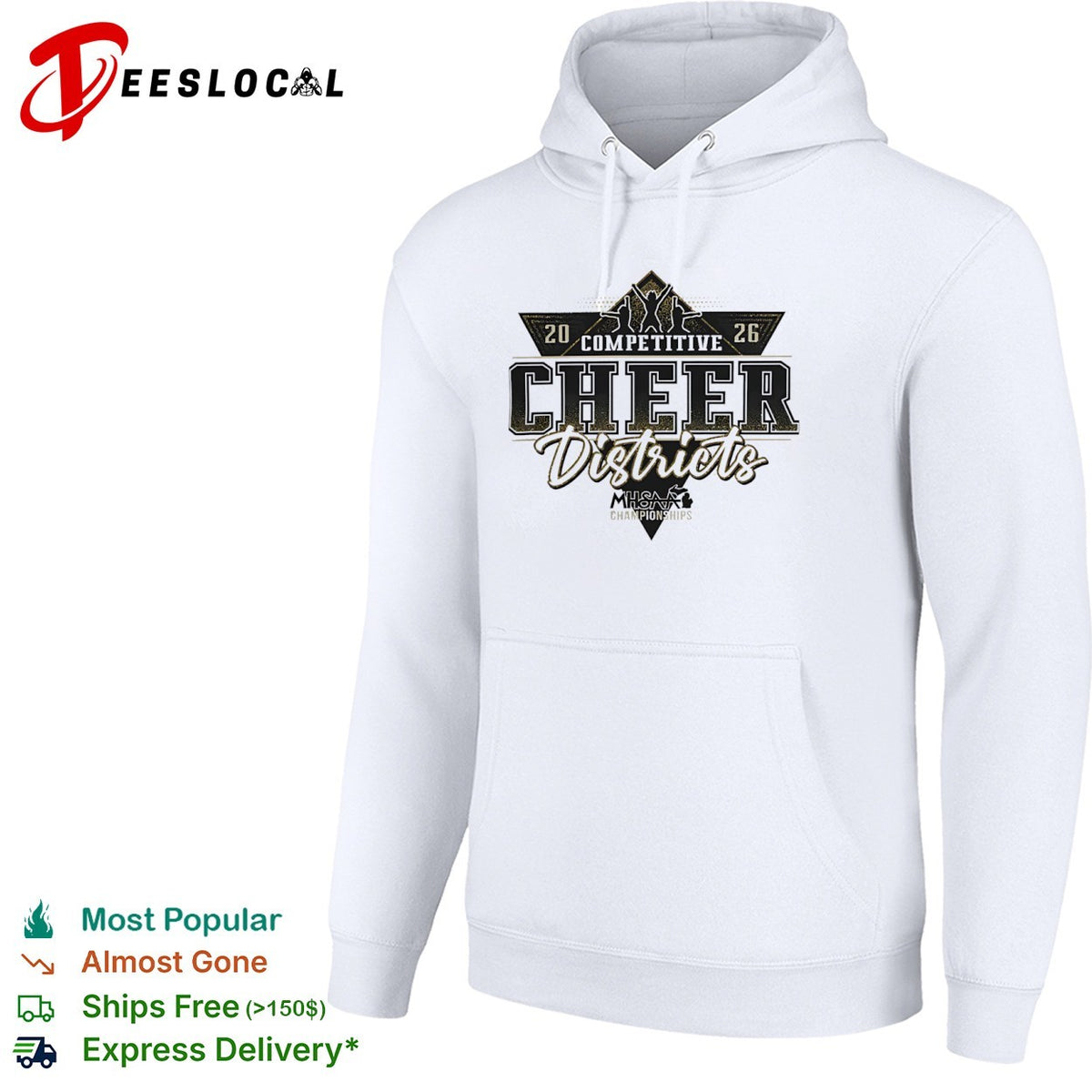 2026 Competitive Cheer Districts MHSAA Championships shirt