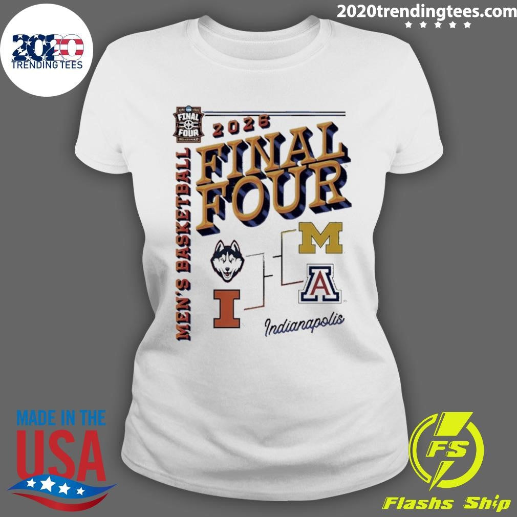 2026 Final Four Bracket Men’s Basketball Logos Shirt