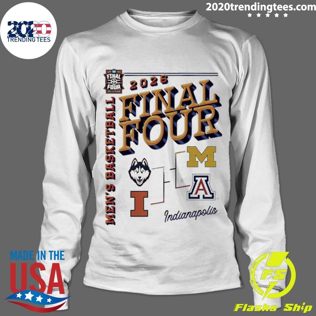 2026 Final Four Bracket Men’s Basketball Logos Shirt