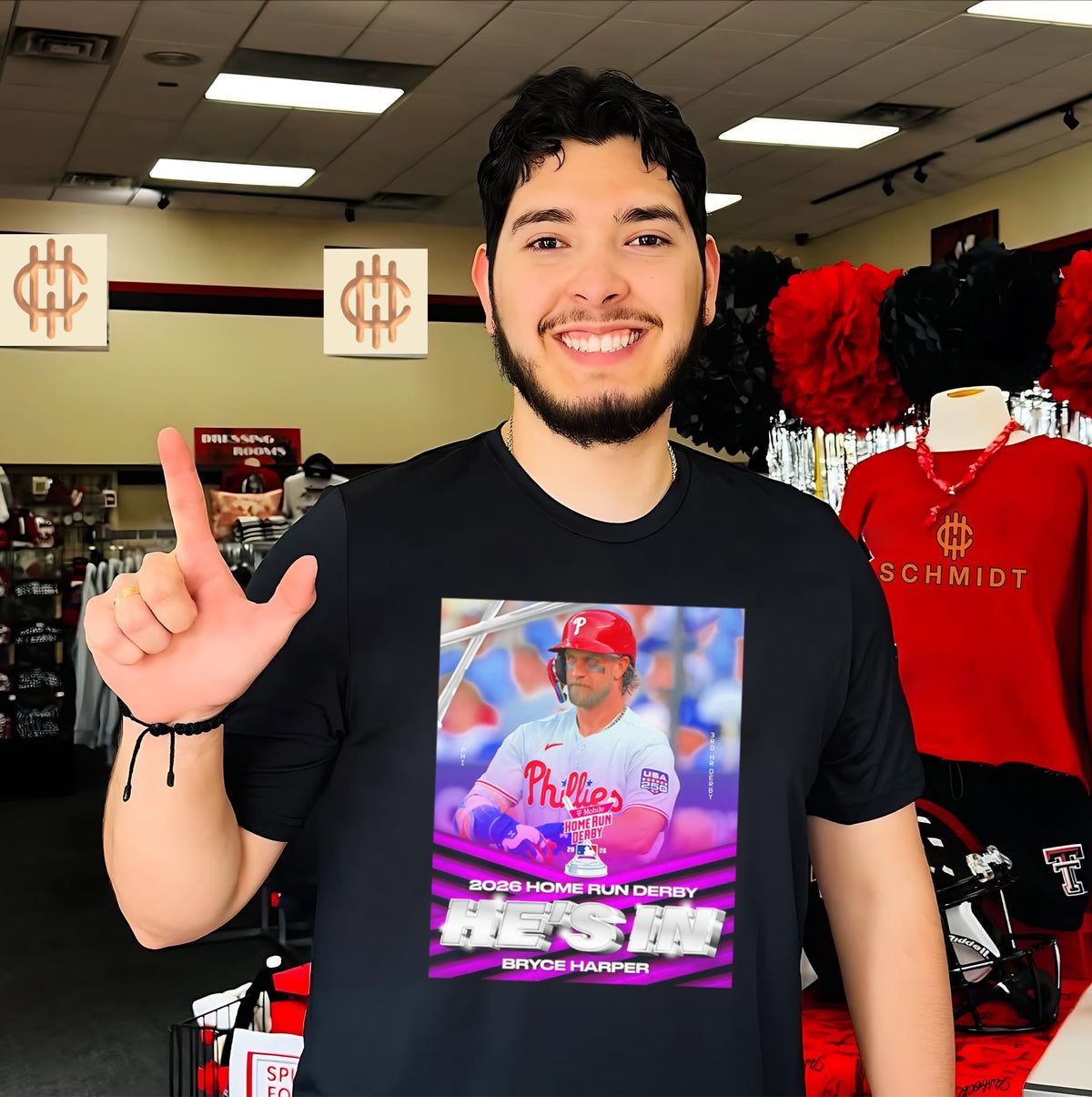 2026 MLB Home Run Derby Philadelphia Phillies Bryce Harper he’s in shirt