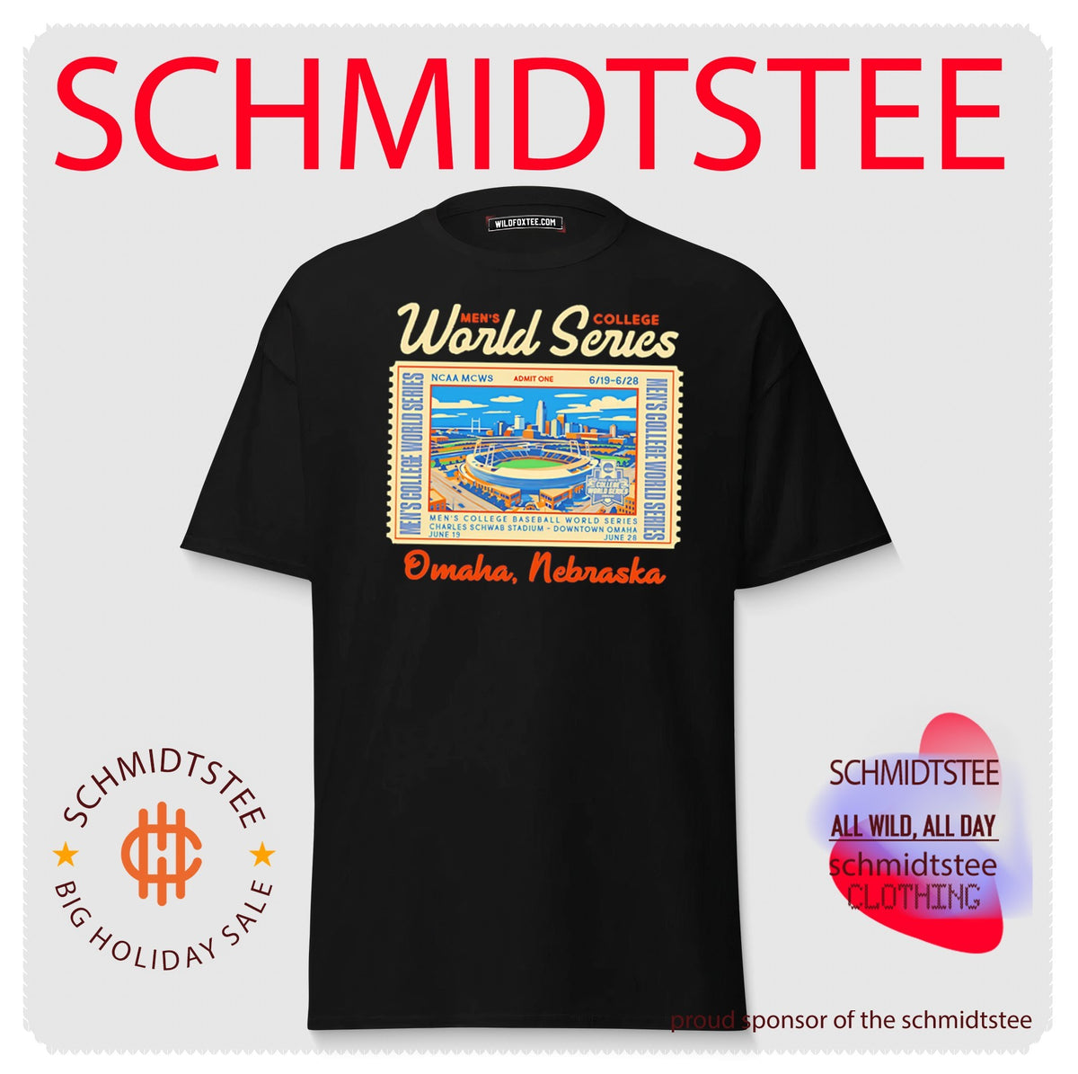 2026 Men’s College World Series Ticket stadium shirt