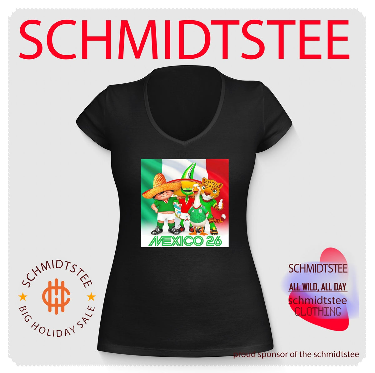 2026 Mexico World Cup mascots shirt