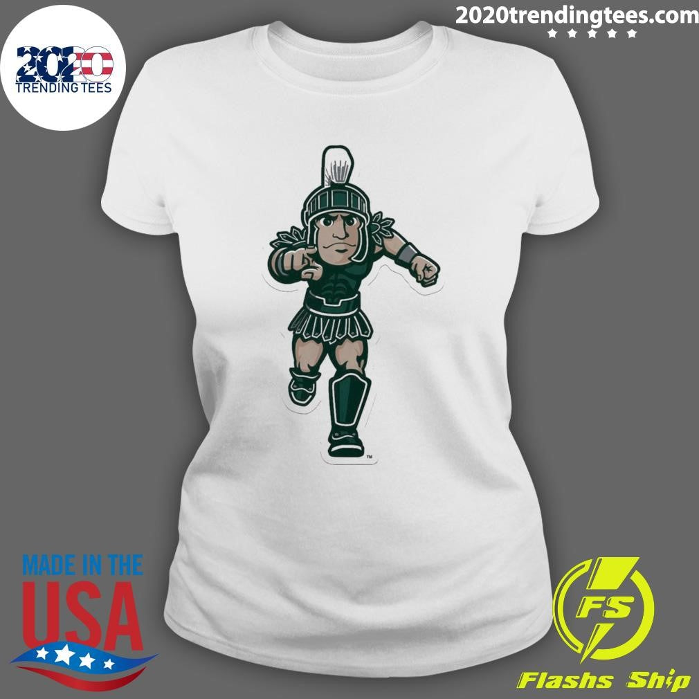 2026 Michigan State Spartans Mascot Pennant Shirt