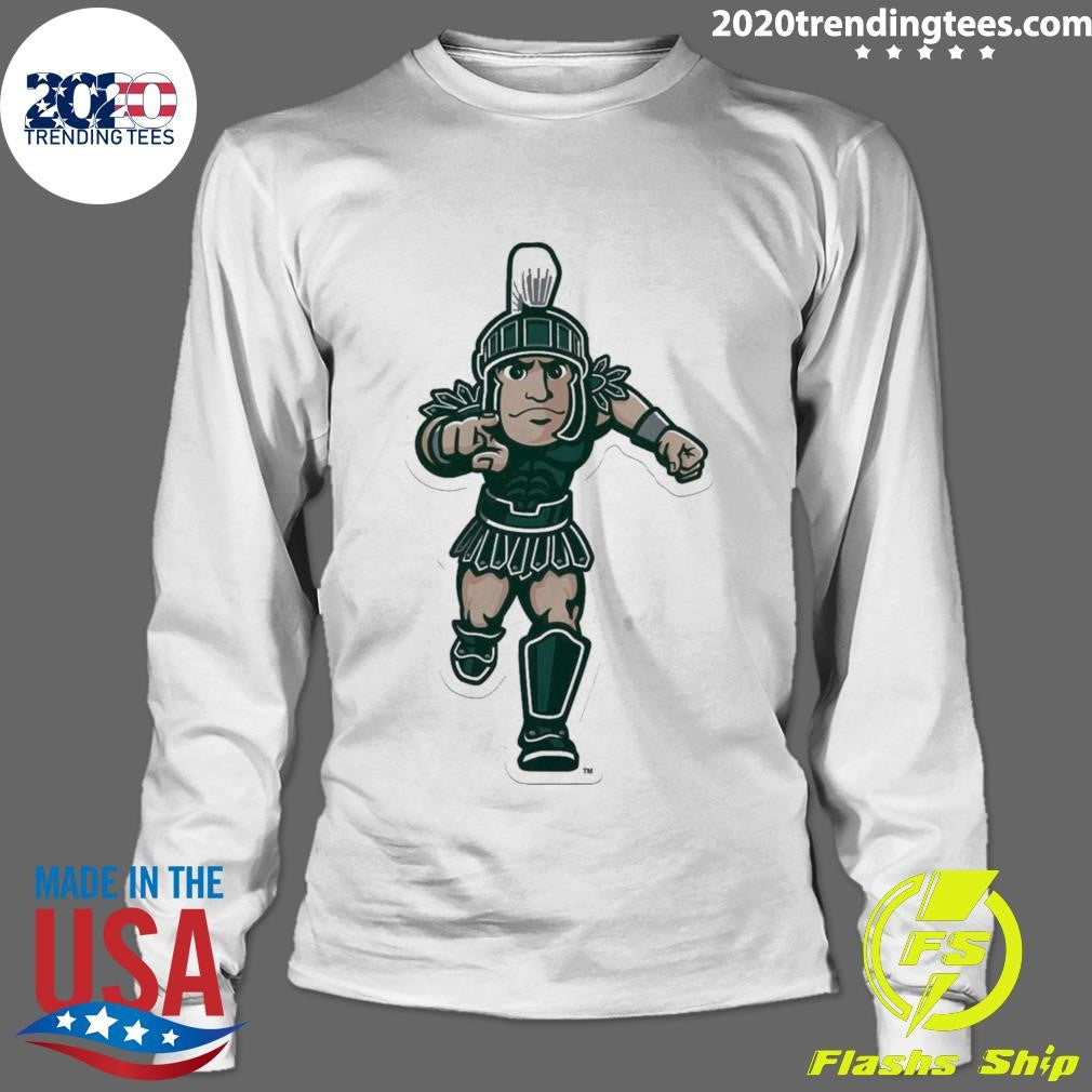 2026 Michigan State Spartans Mascot Pennant Shirt