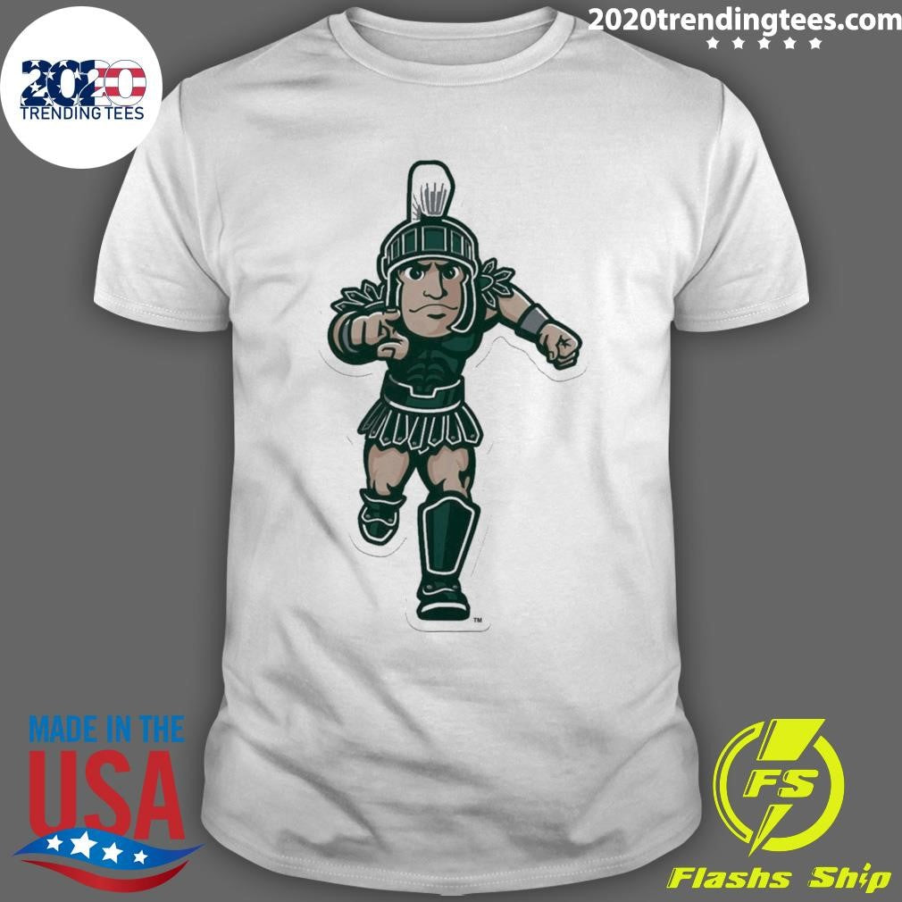 2026 Michigan State Spartans Mascot Pennant Shirt
