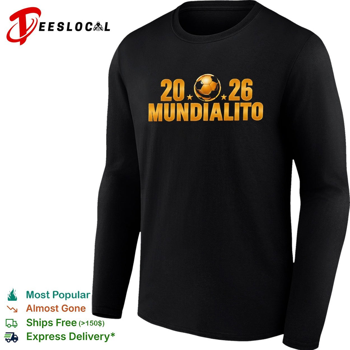 2026 Mundialito Gold Soccer Shirt