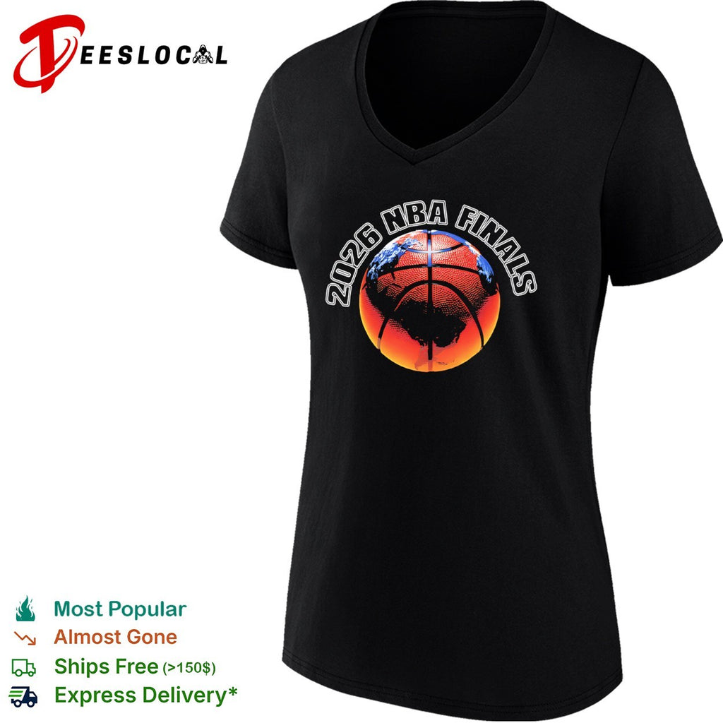 2026 NBA Finals basketball globe world shirt