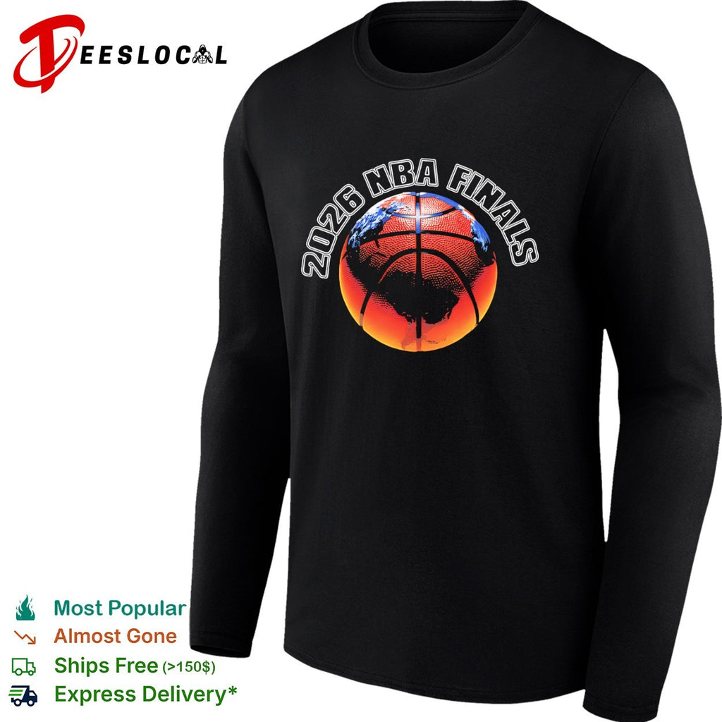 2026 NBA Finals basketball globe world shirt