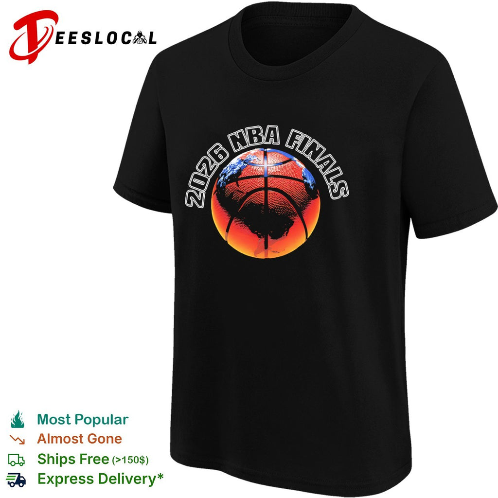 2026 NBA Finals basketball globe world shirt
