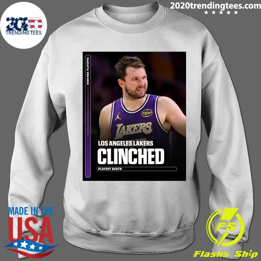2026 NBA Playoffs Los Angeles Lakers Clinched Playoff Berth Shirt