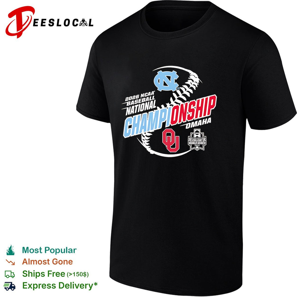 2026 NCAA Baseball National Championship Omaha North Carolina vs Oklahoma Sooners shirt