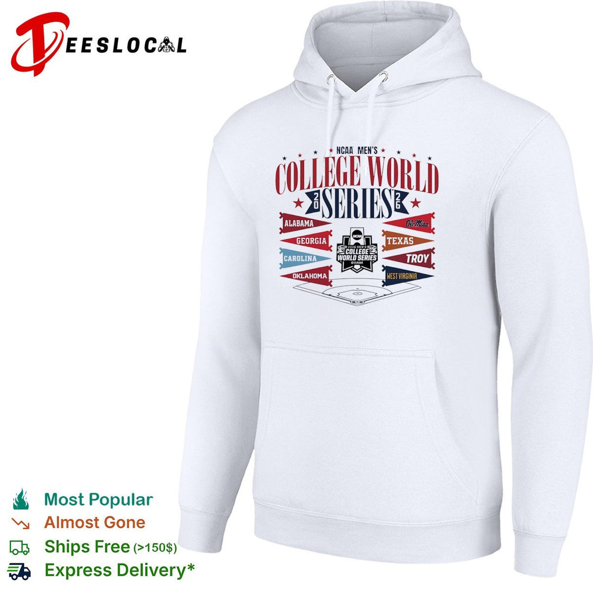 2026 NCAA College World Series Alabama Georgia Carolina Oklahoma Ole Miss shirt