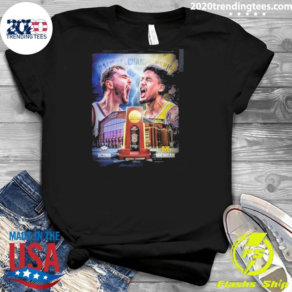 2026 NCAA Division 1 Men’s Basketball National Championship UConn Huskies Vs Michigan Wolverines Matchup Two Teams One Goal Shirt