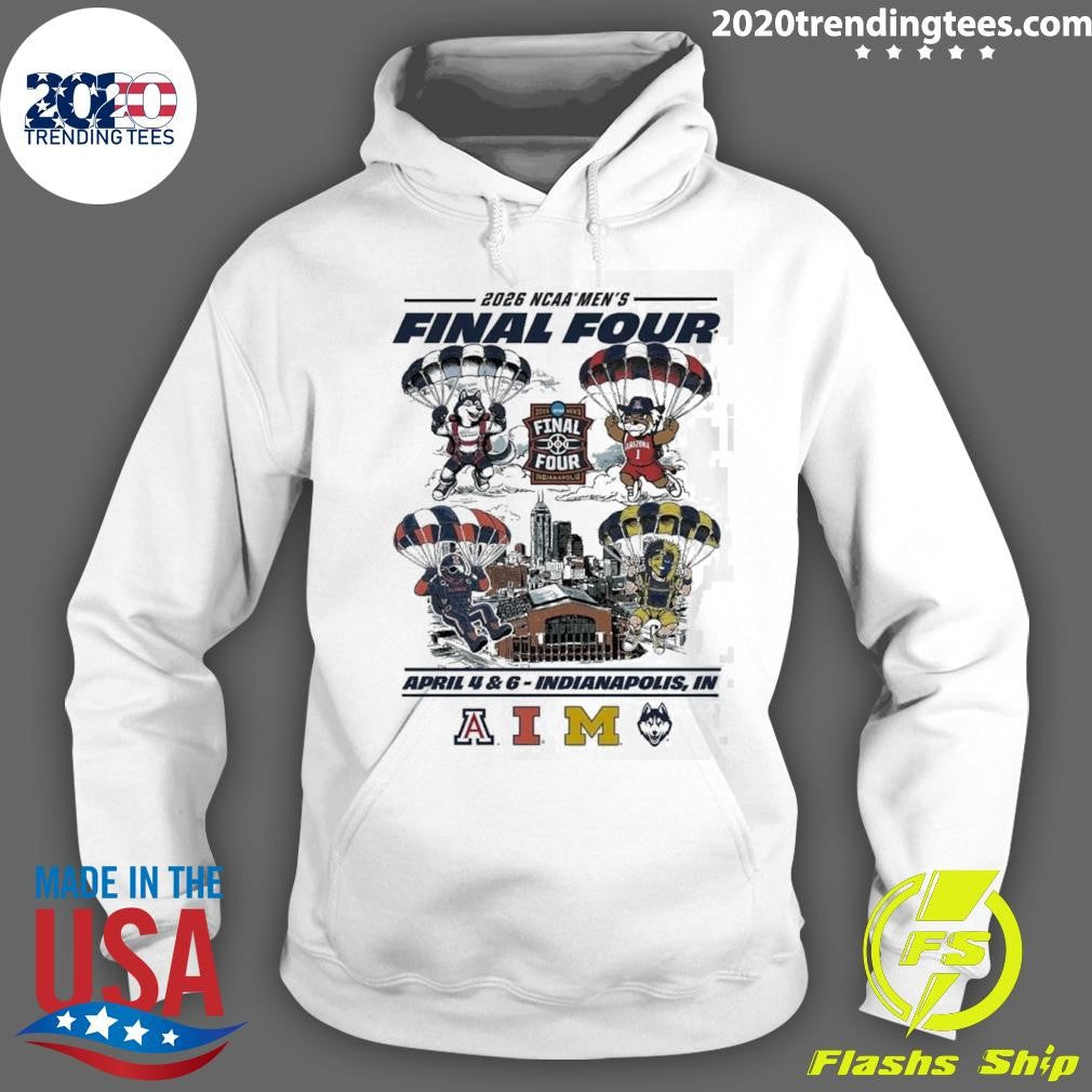 2026 NCAA Men’s Basketball Final Four Parachute Mascot April 4 & 6 Indianapolis, IN Shirt