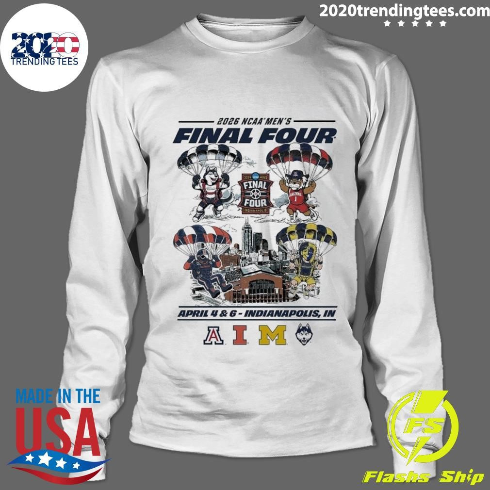 2026 NCAA Men’s Basketball Final Four Parachute Mascot April 4 & 6 Indianapolis, IN Shirt