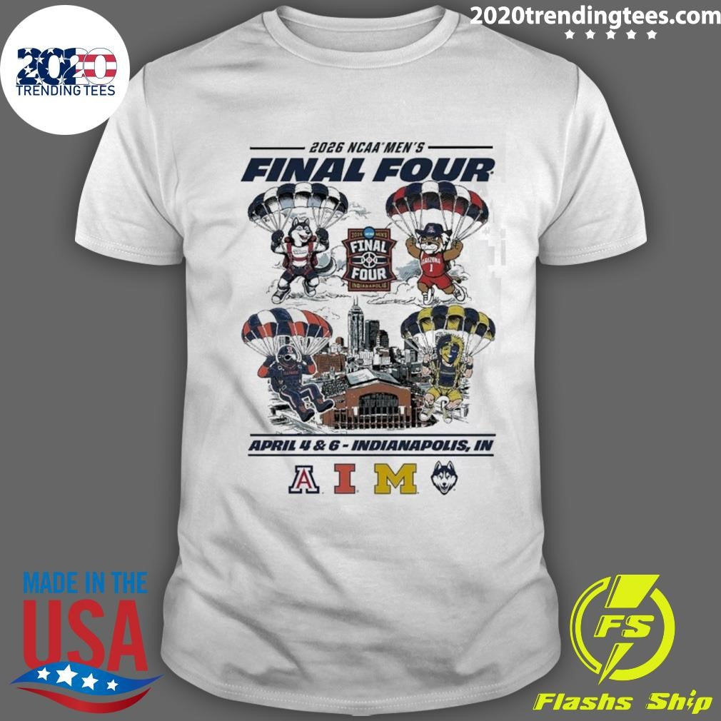 2026 NCAA Men’s Basketball Final Four Parachute Mascot April 4 & 6 Indianapolis, IN Shirt