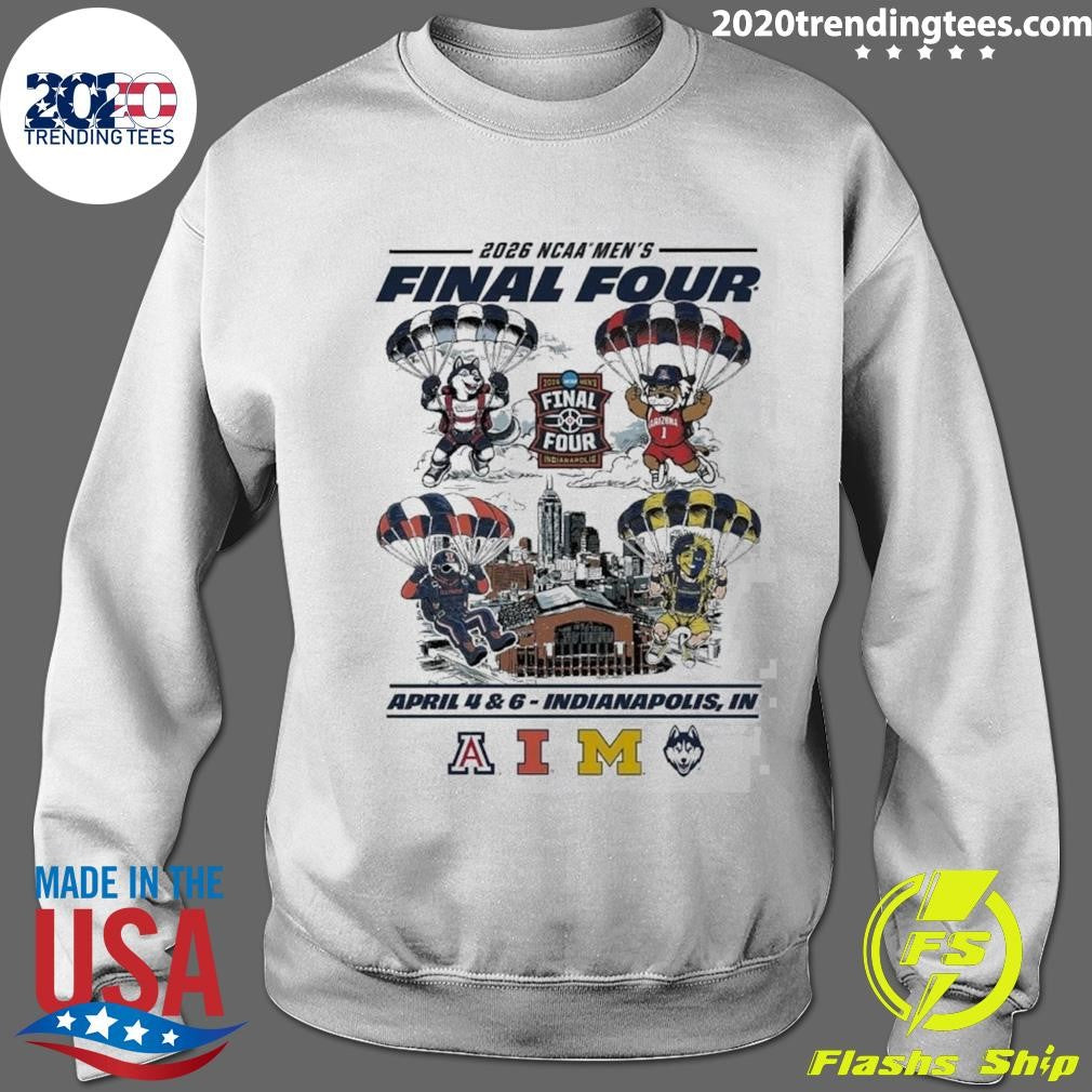 2026 NCAA Men’s Basketball Final Four Parachute Mascot April 4 & 6 Indianapolis, IN Shirt