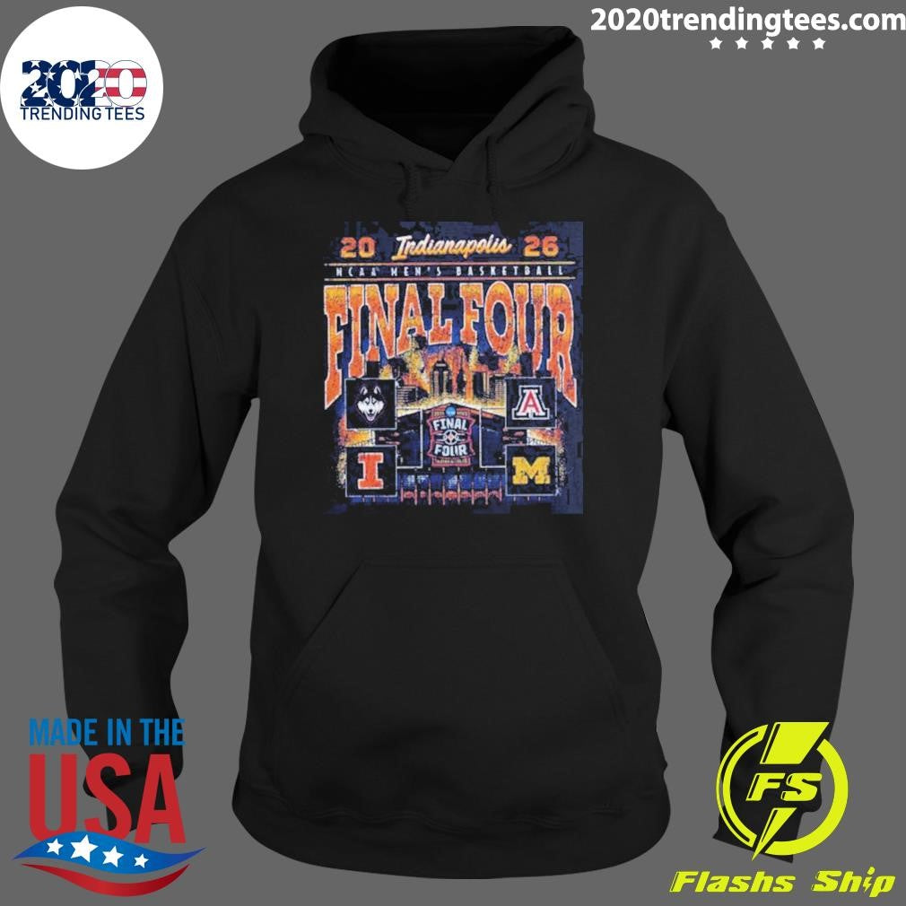 2026 NCAA Men’s Basketball Indianapolis Matchup Bracket Teams Final Four Shirt