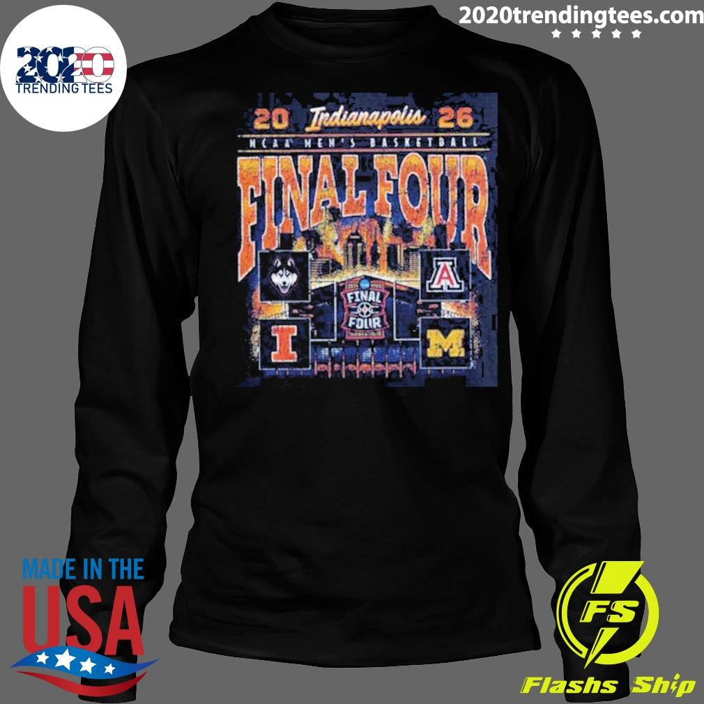 2026 NCAA Men’s Basketball Indianapolis Matchup Bracket Teams Final Four Shirt