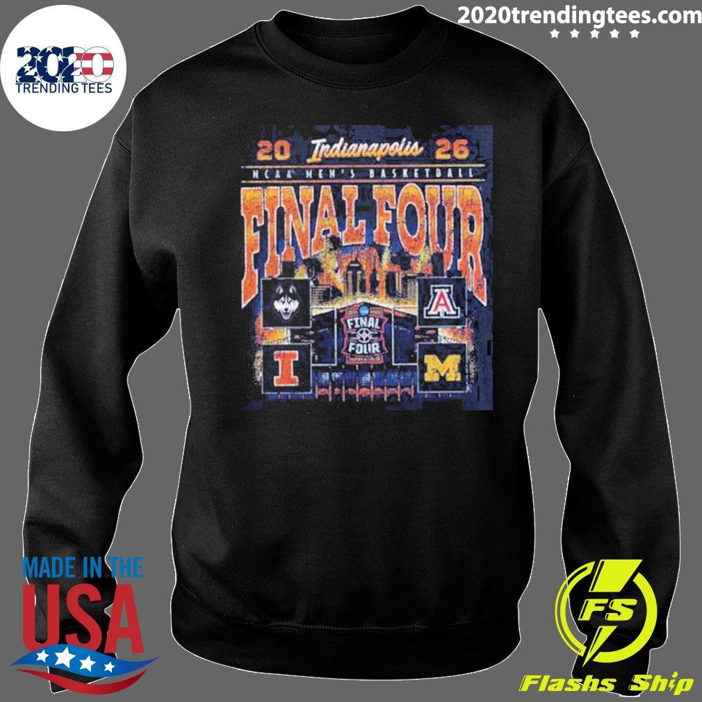 2026 NCAA Men’s Basketball Indianapolis Matchup Bracket Teams Final Four Shirt