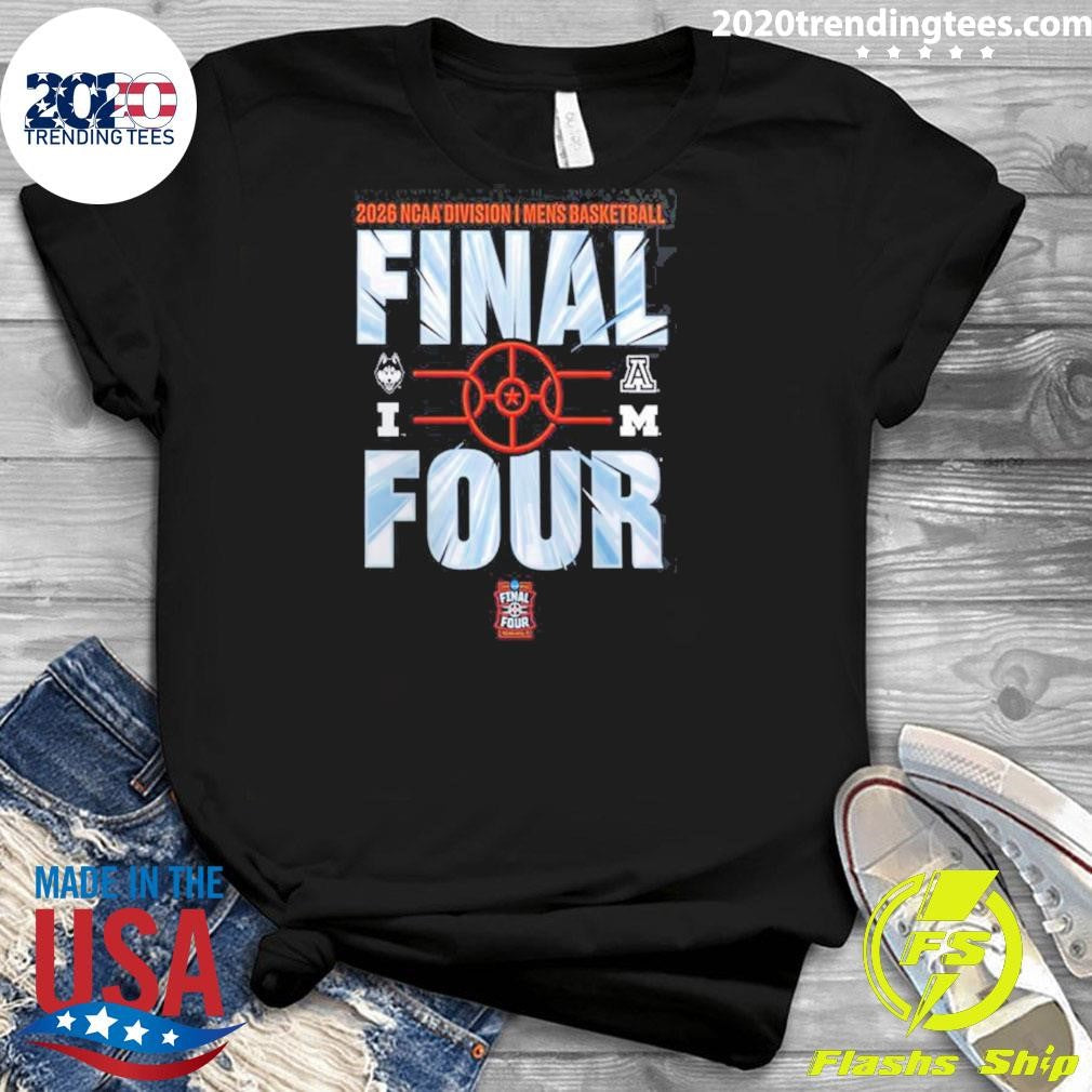 2026 NCAA Men’s Basketball Tournament March Madness Final Four Bracket Shirt