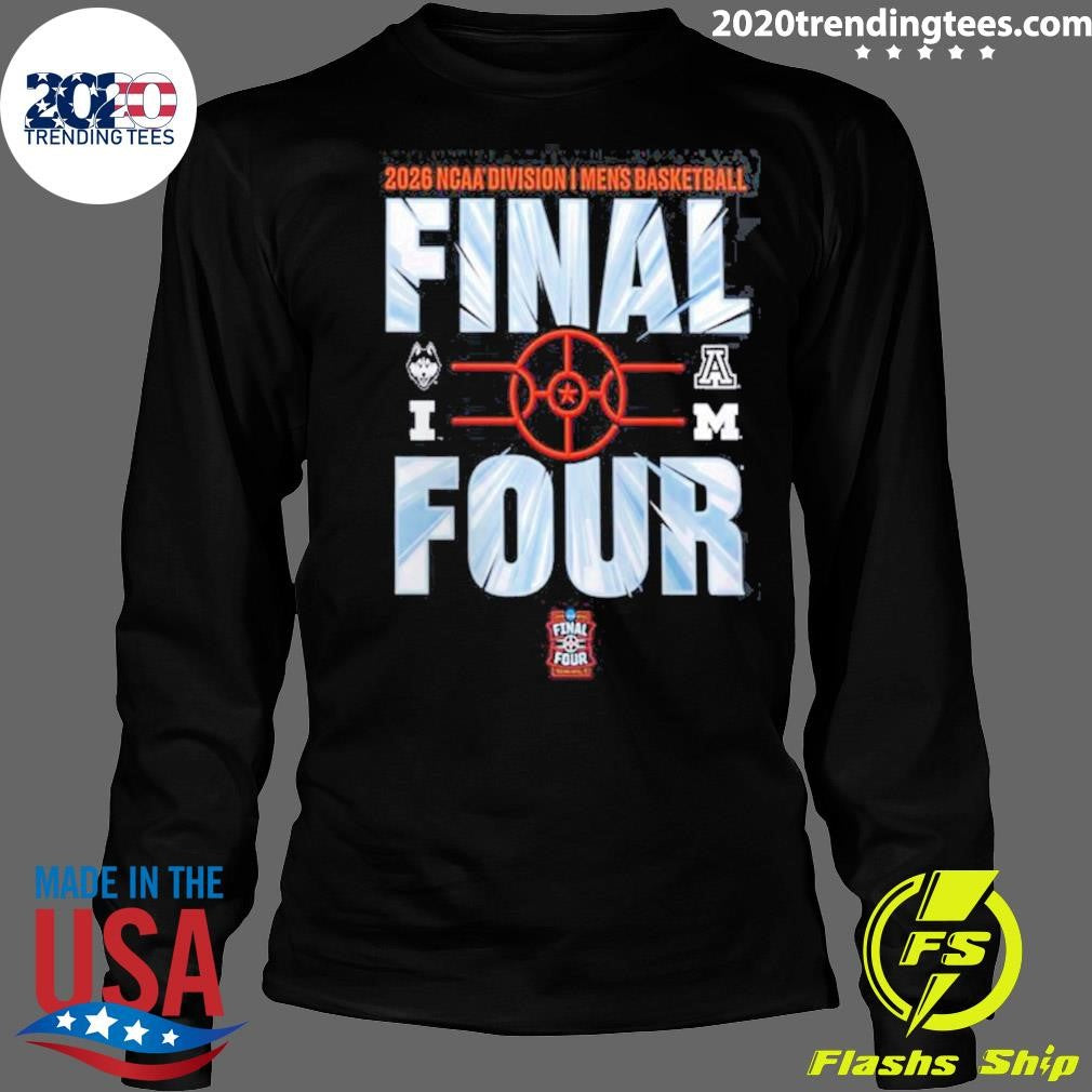 2026 NCAA Men’s Basketball Tournament March Madness Final Four Bracket Shirt
