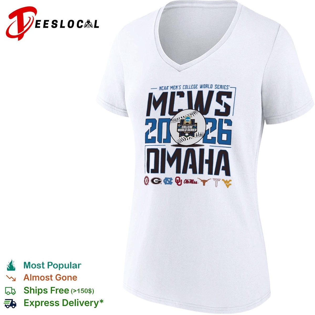 2026 NCAA Men’s College World Series MCWS Omaha shirt