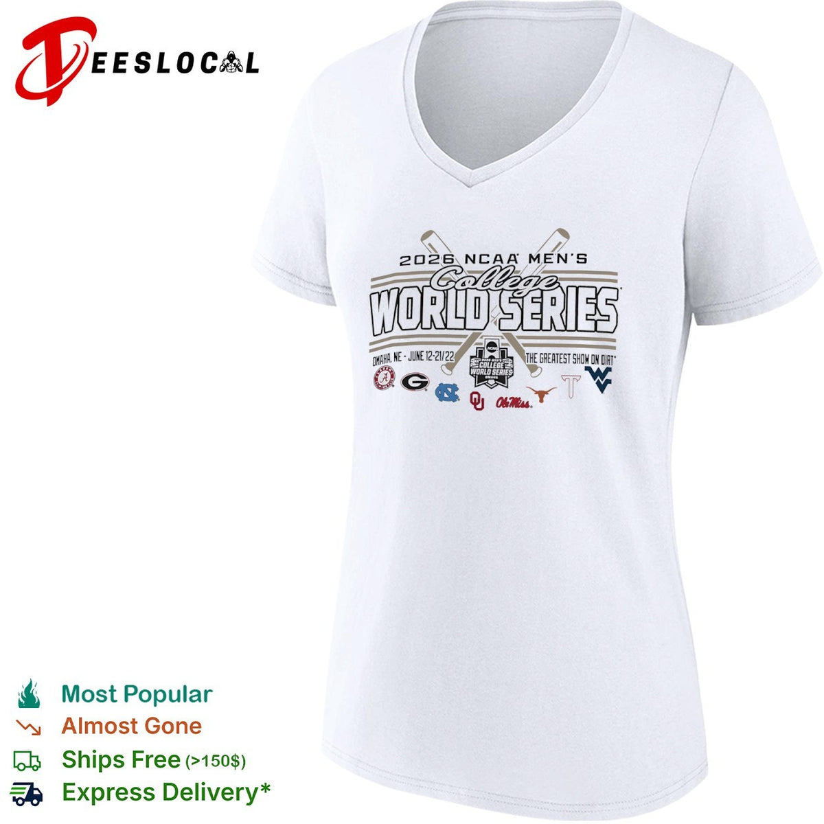 2026 NCAA Men’s College World Series the greatest show on dirt shirt
