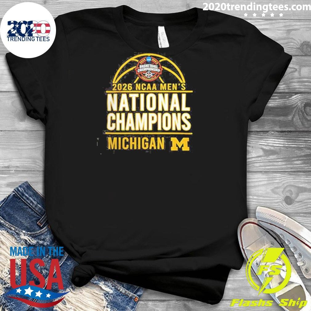 2026 Ncaa Mens Basketball National Champions Michigan Wolverines Shirt