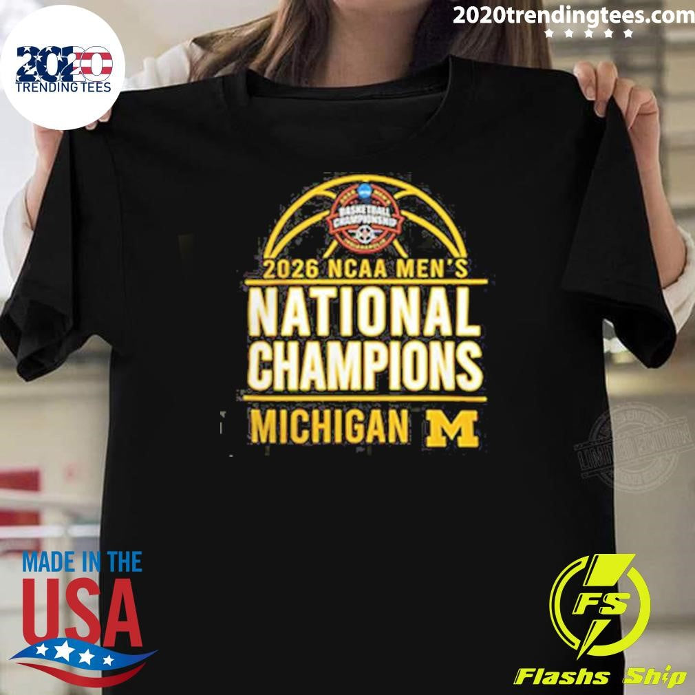 2026 Ncaa Mens Basketball National Champions Michigan Wolverines Shirt