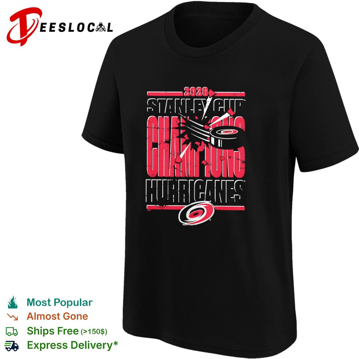 2026 Stanley Cup Champions Carolina Hurricanes ice hockey shirt