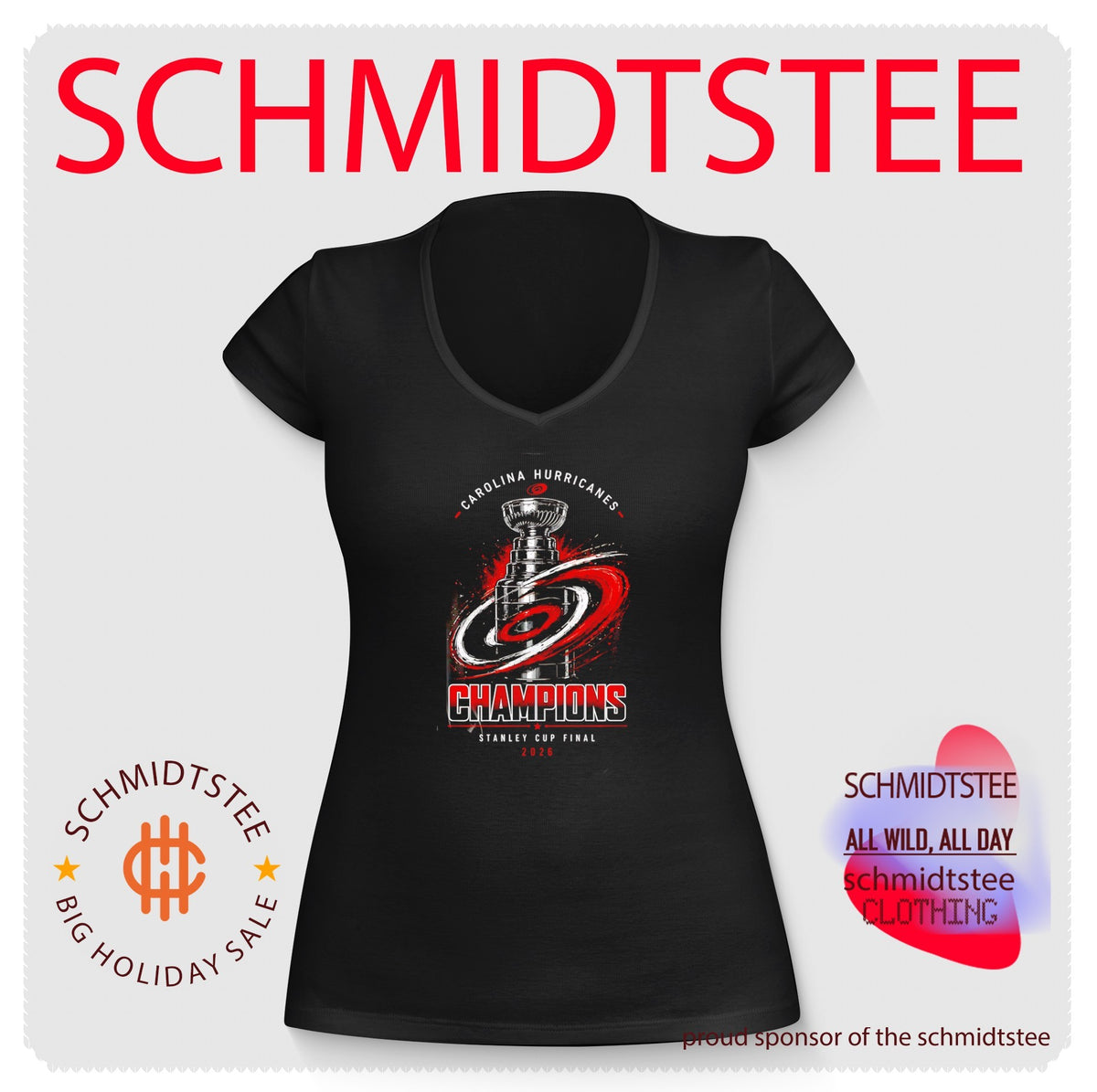 2026 Stanley Cup Champions Carolina Hurricanes retro shirt