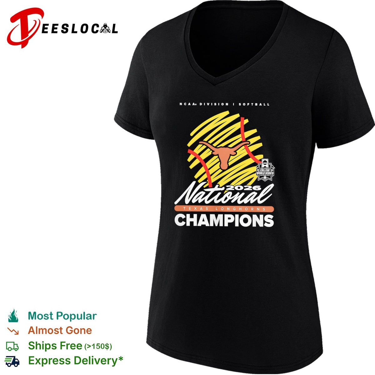 2026 Texas Longhorns NCAA Division I Softball National Champions Oklahoma City shirt