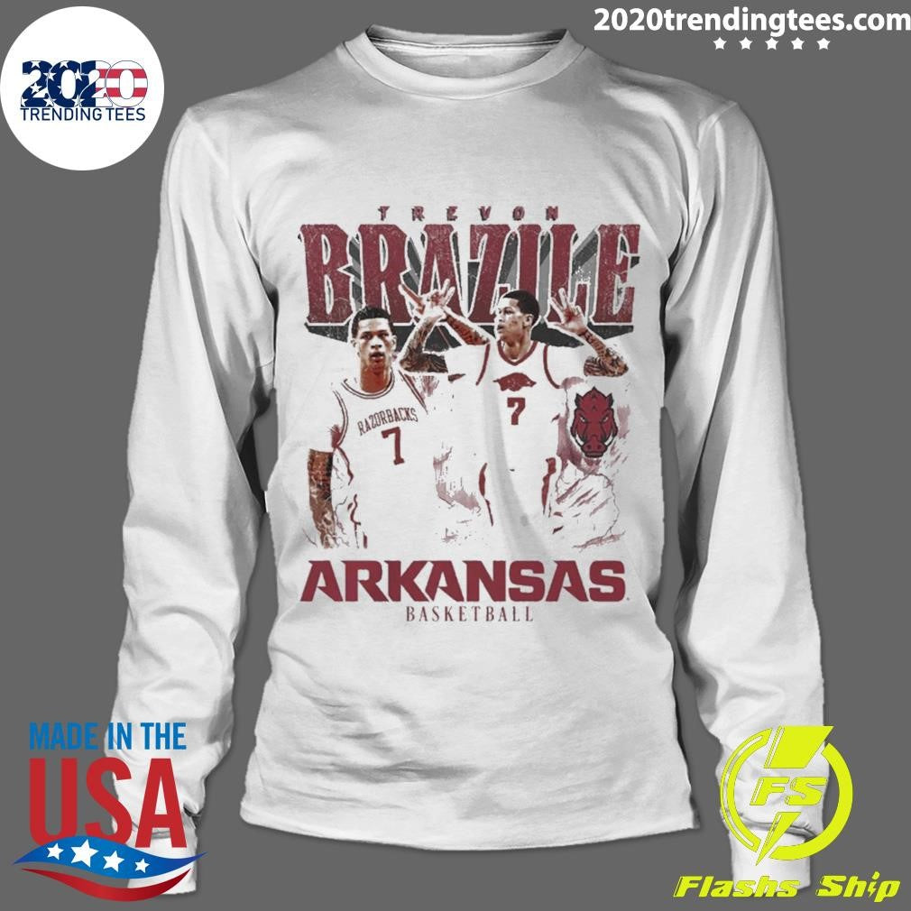 2026 Trevon Brazile Arkansas Razorbacks Men’s Basketball 90s Graphic Shirt