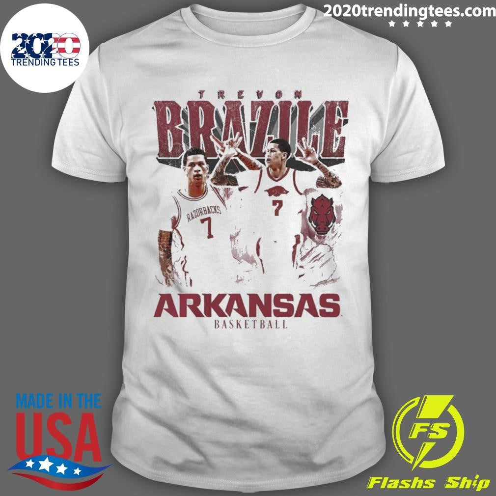 2026 Trevon Brazile Arkansas Razorbacks Men’s Basketball 90s Graphic Shirt