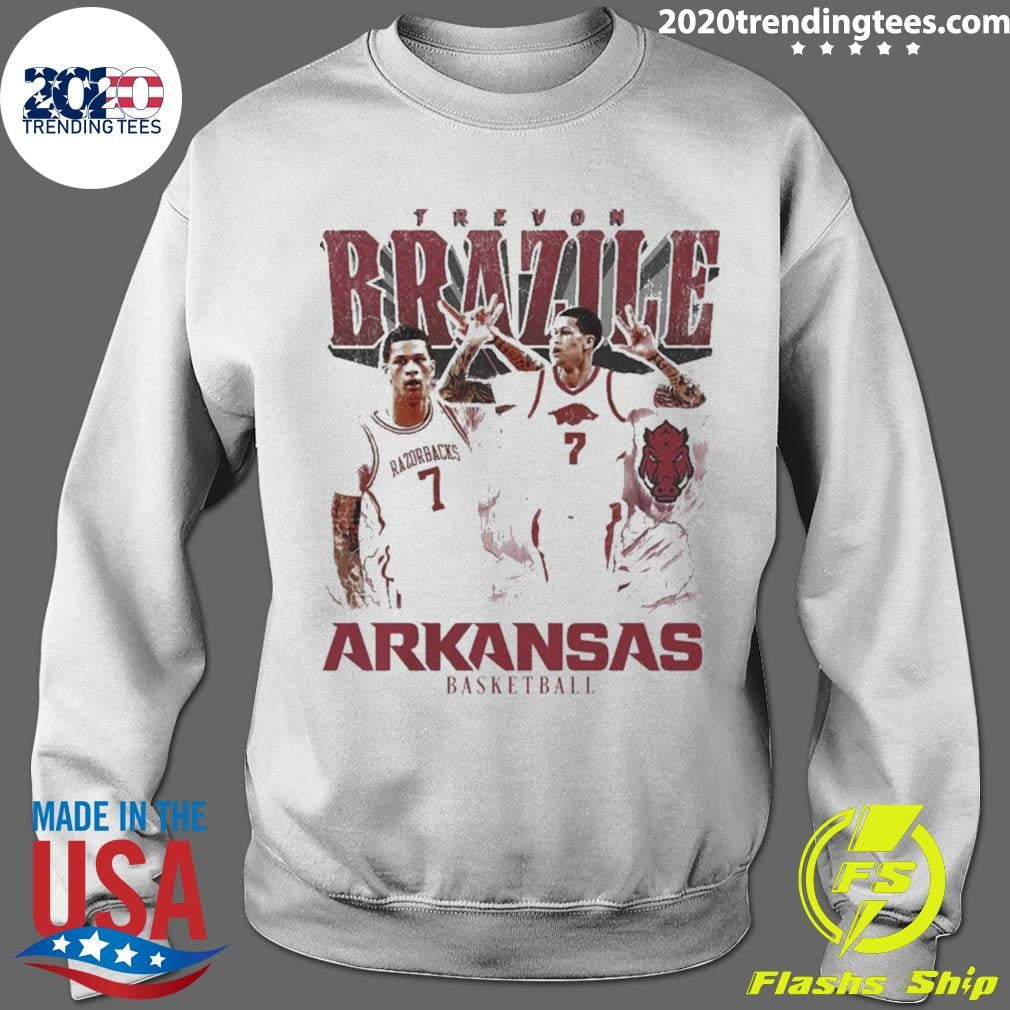 2026 Trevon Brazile Arkansas Razorbacks Men’s Basketball 90s Graphic Shirt