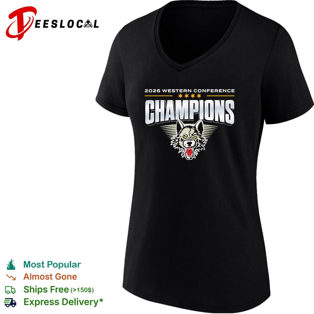 2026 Western Conference Champions Chicago Wolves Mascot Logo Basketball shirt